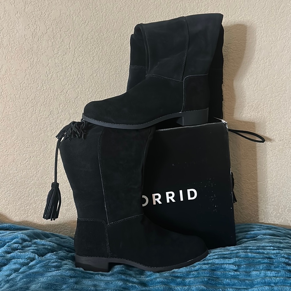 Torrid Sorter knee high boots size 10.5 wide